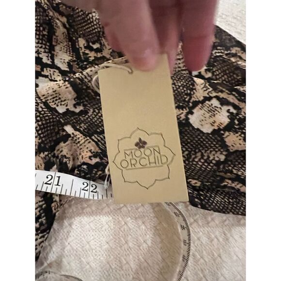 New Versona Cuban Sand Snake print dress size XL - Picture 4 of 10